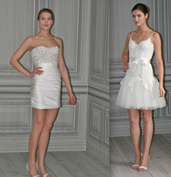 Monique Lhuillier Short Dress Wedding Gown Style