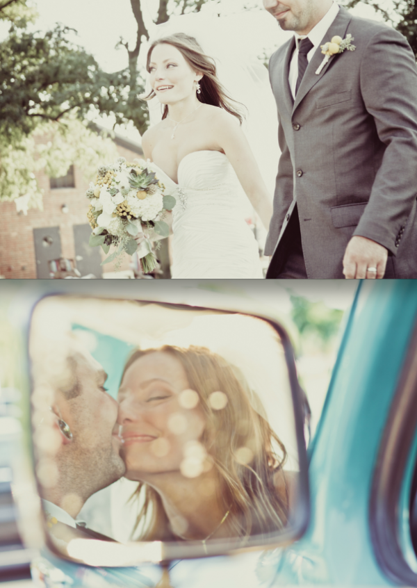 Real wedding feature from Winter 2012 Issue of Eco-Beautiful Weddings