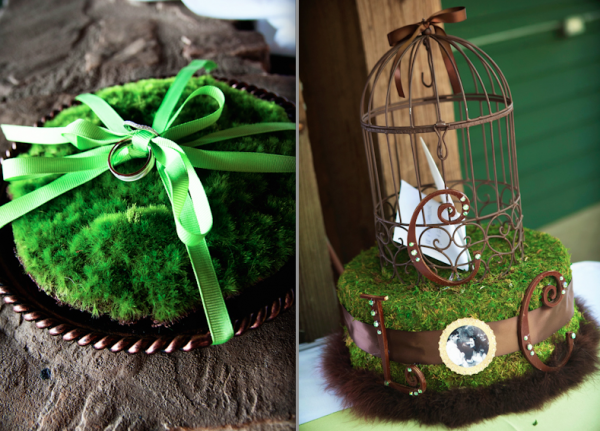 eco-friendly-wedding-georgia-ring-bearer-cage Eco-friendly wedding decor with ring bearer and birdcage