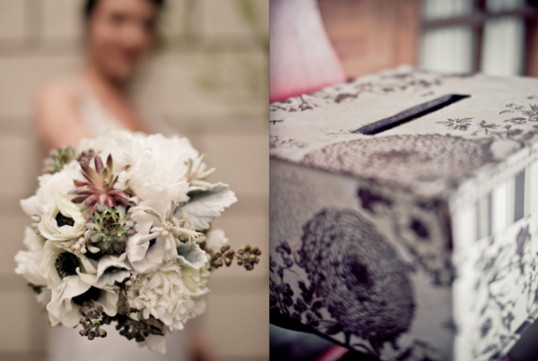 Flowers by Gilly Flowers & Events with cardbox