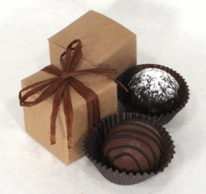 fair trade truffles wedding favor eco party time