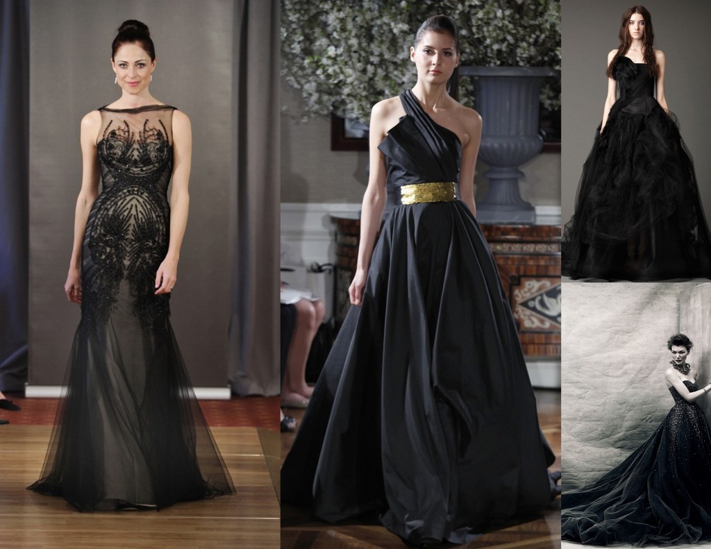 black wedding dress ines di santo vera wang romona keveza